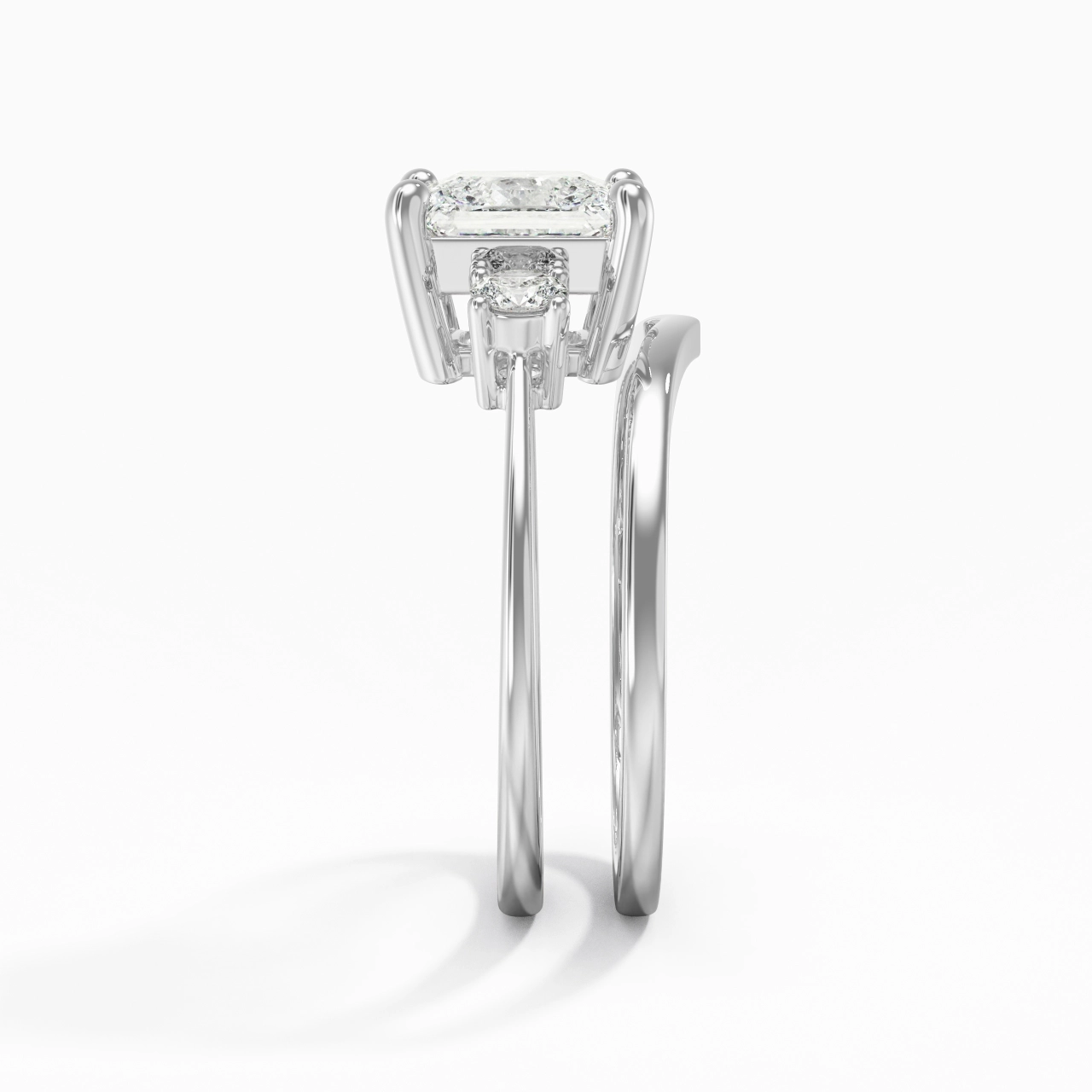 Classic Princess Cut Bridal Set