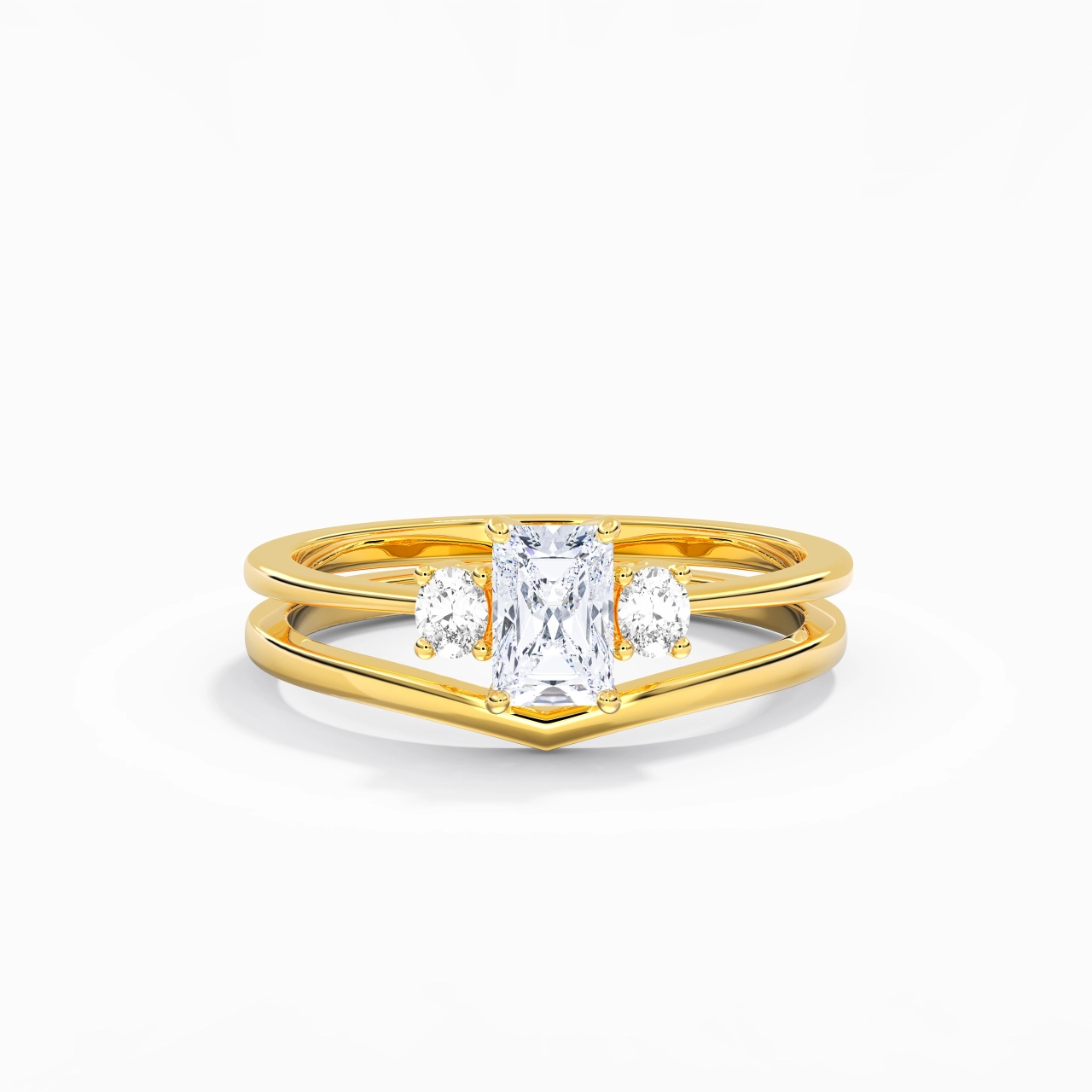 Classic Radiant Cut Bridal Set