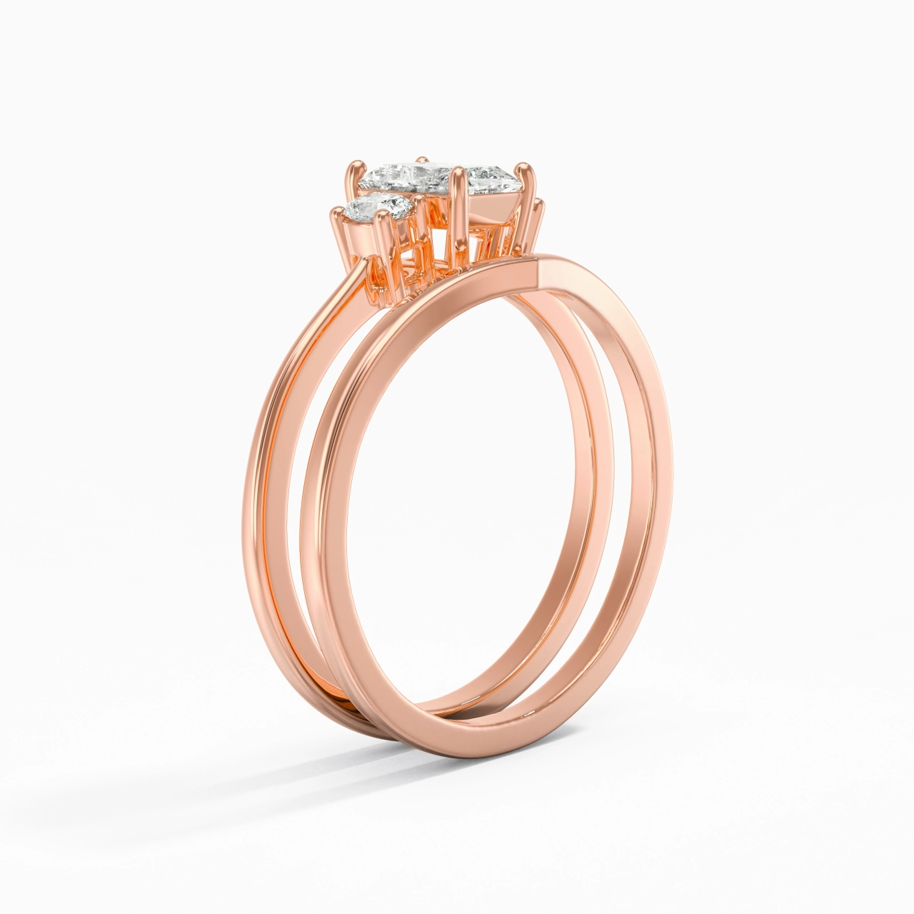 Classic Radiant Cut Bridal Set