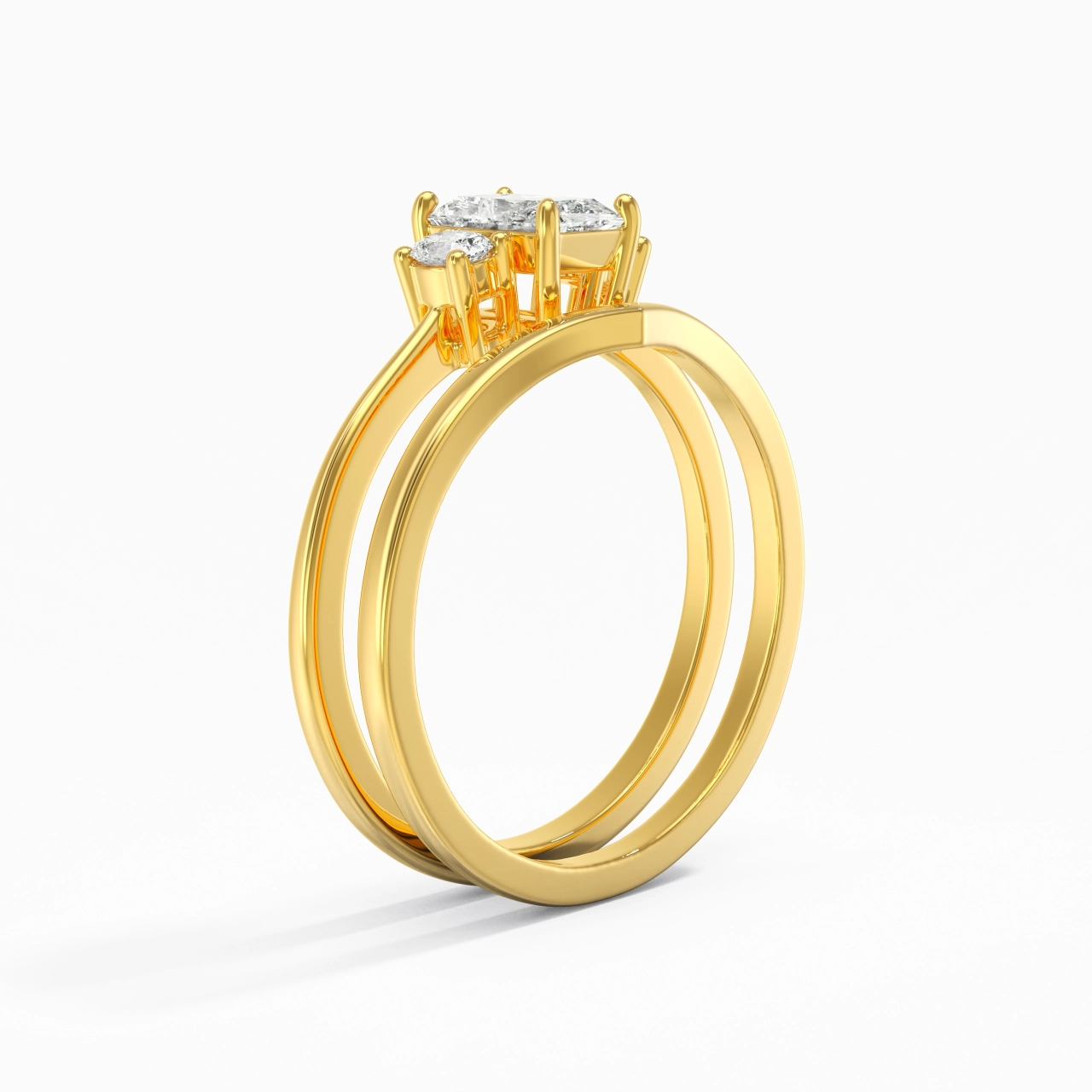 Classic Radiant Cut Bridal Set