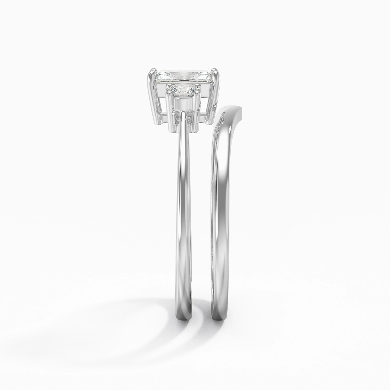 Classic Radiant Cut Bridal Set