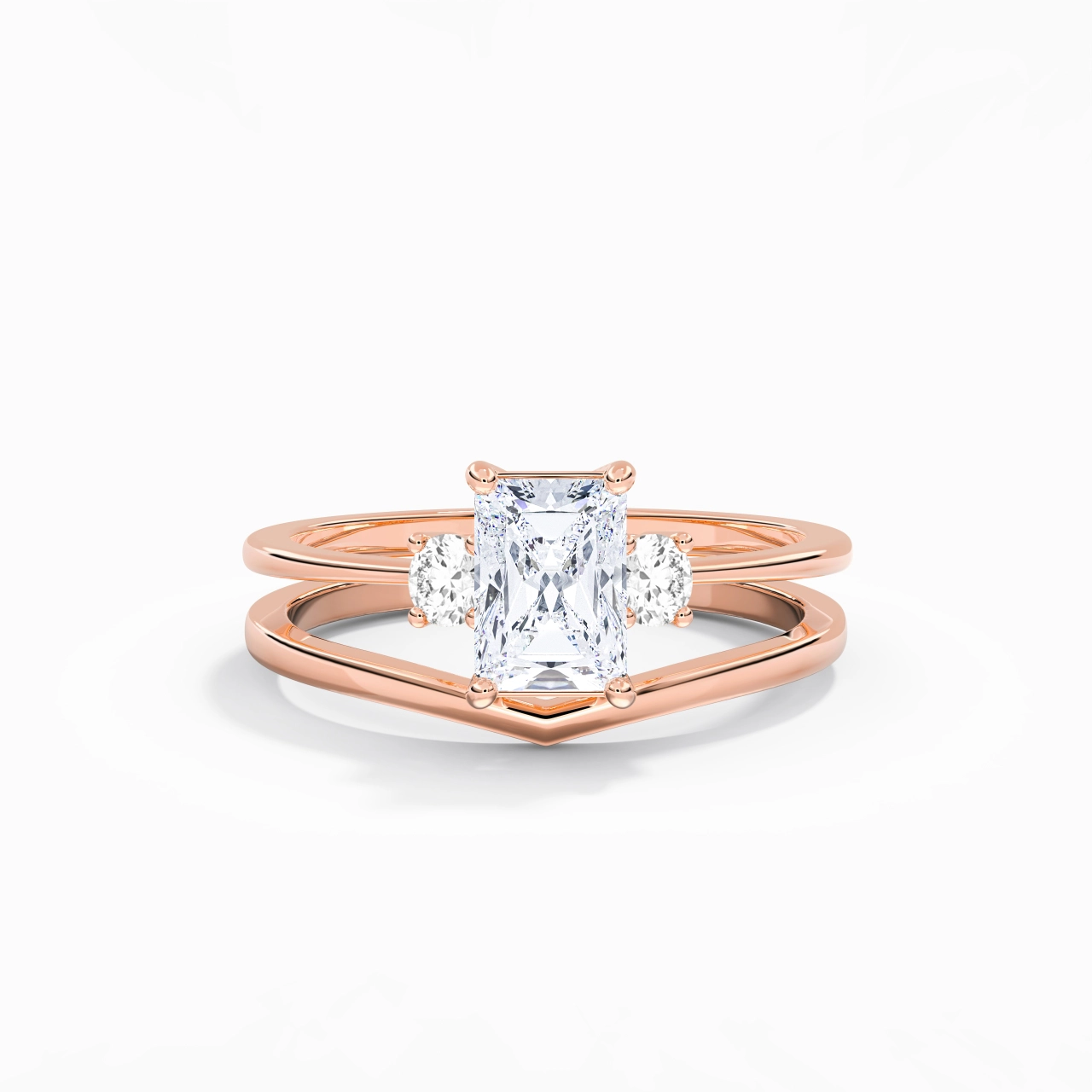 Classic Radiant Cut Bridal Set