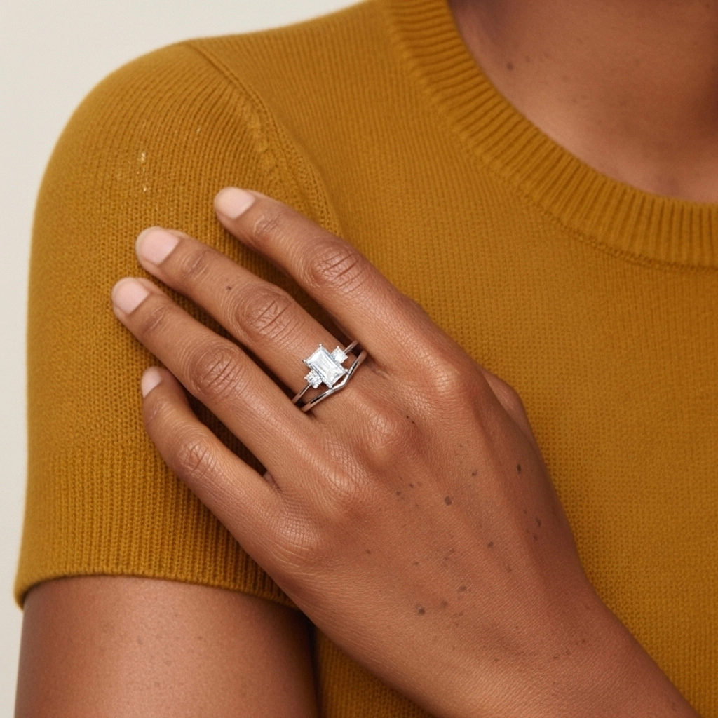 Classic Radiant Cut Bridal Set