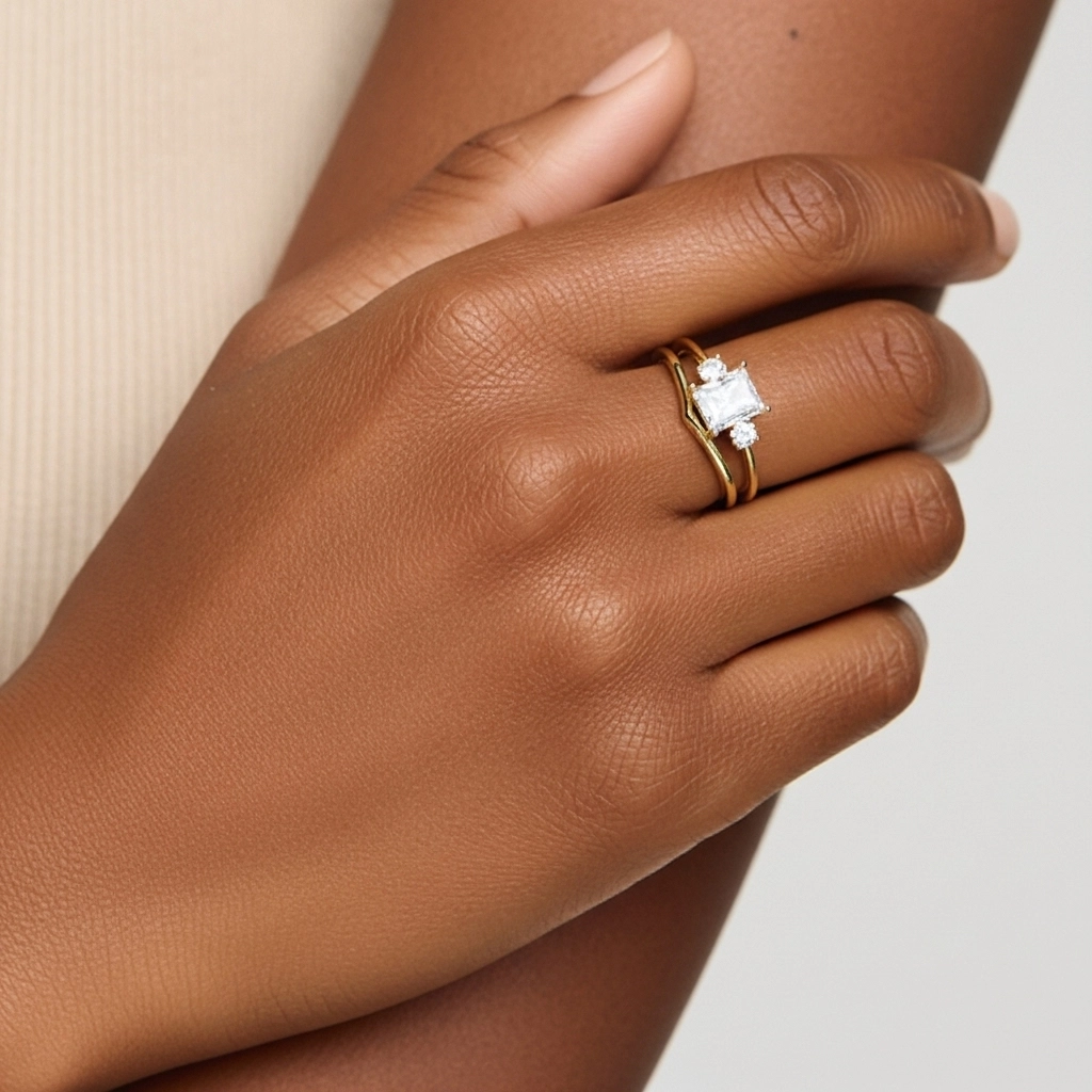 Classic Radiant Cut Bridal Set