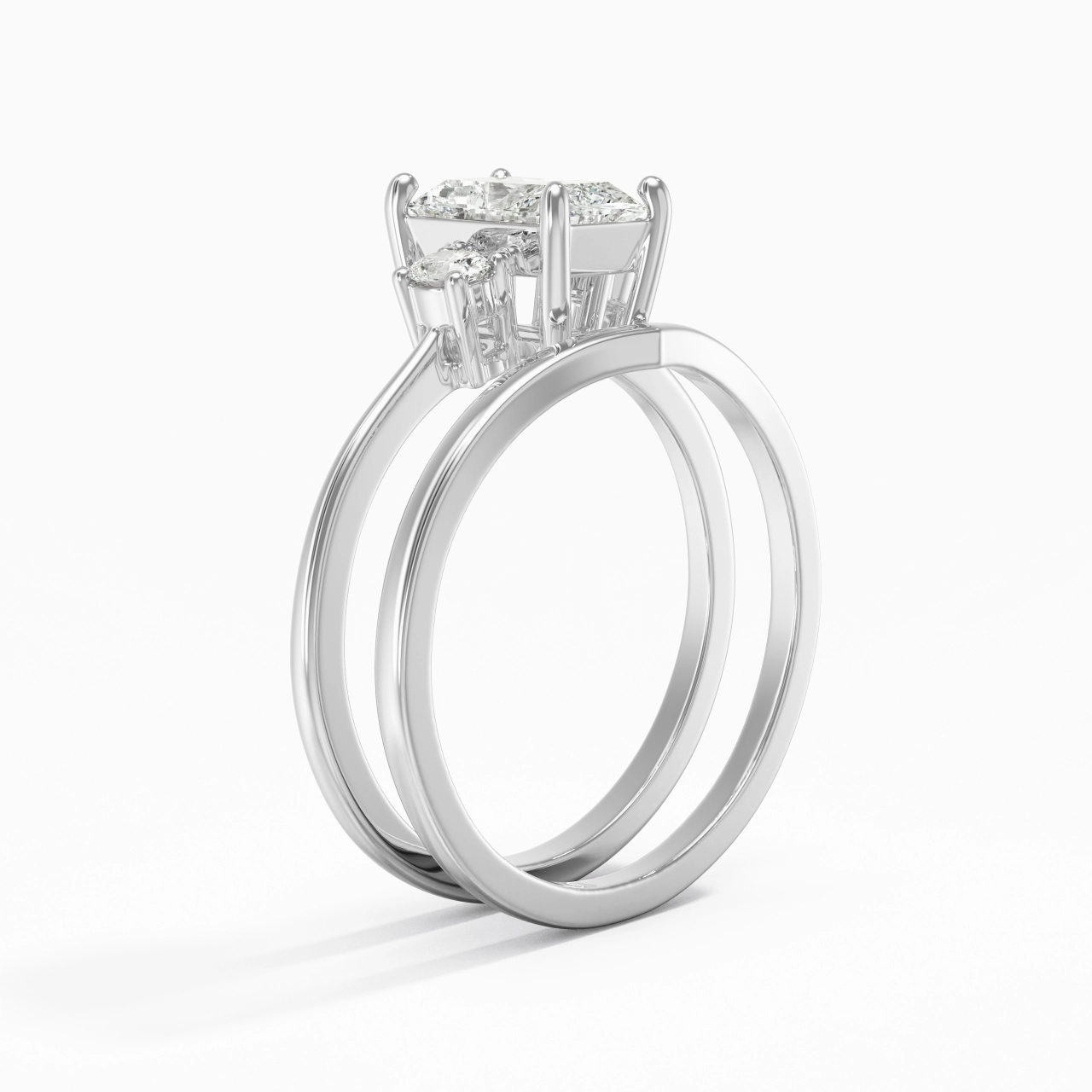 Classic Radiant Cut Bridal Set