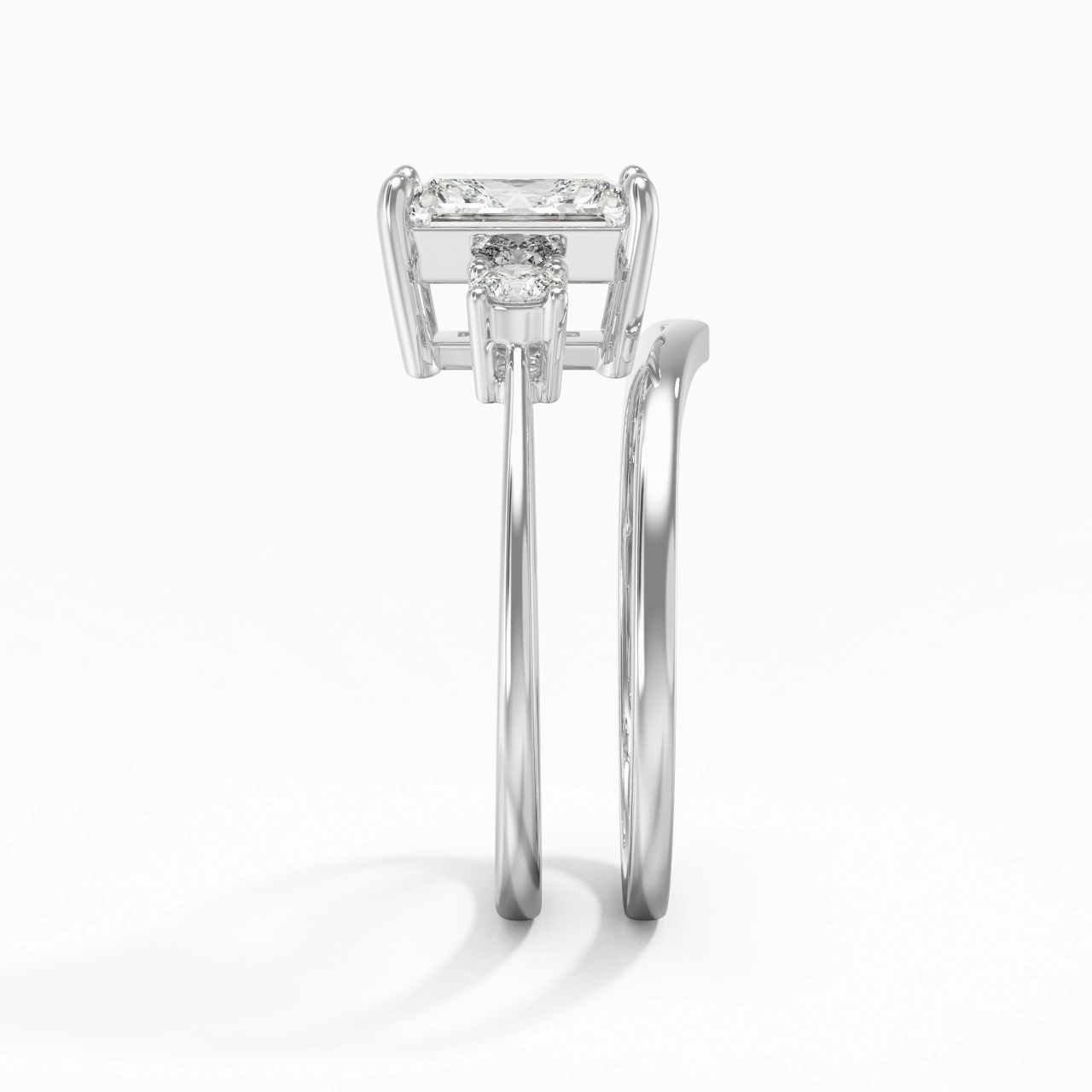 Classic Radiant Cut Bridal Set