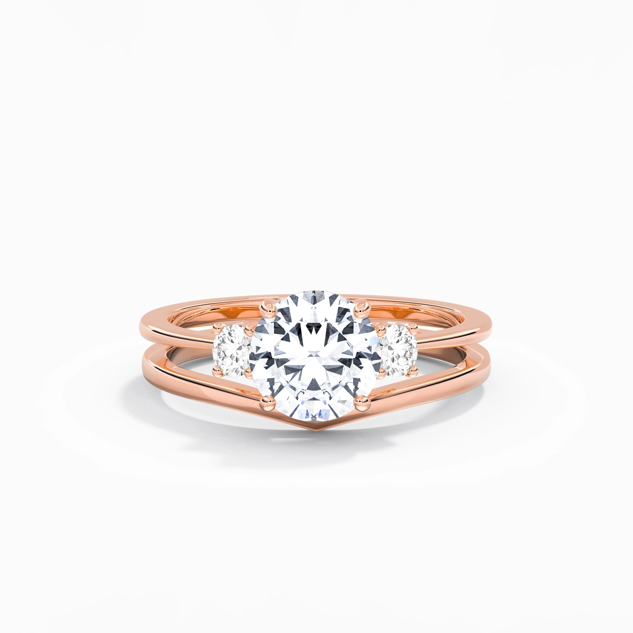 Classic Round Cut Bridal Set