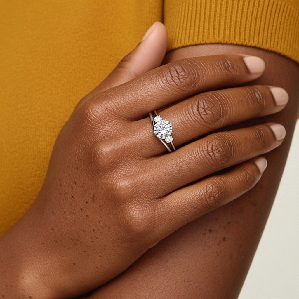 Classic Round Cut Bridal Set