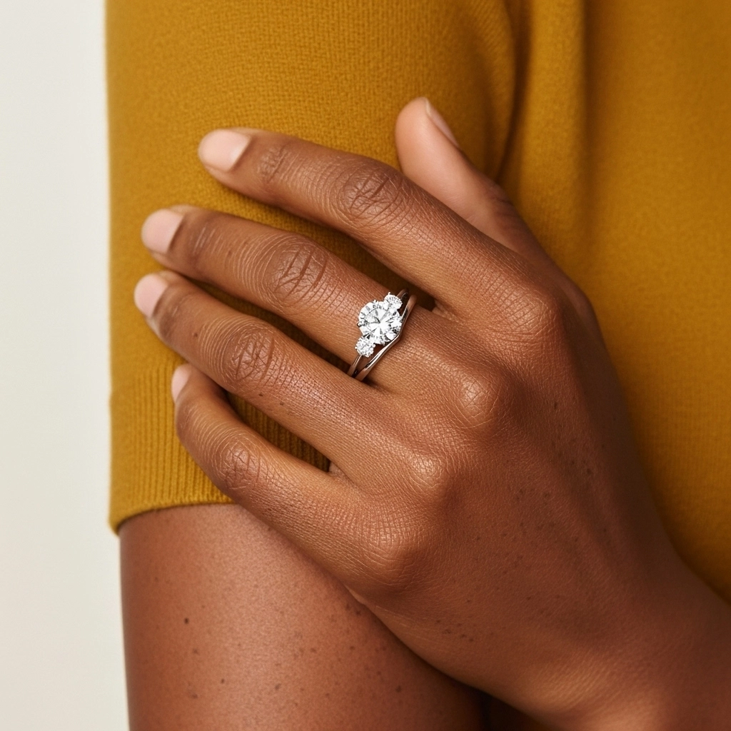 Classic Round Cut Bridal Set