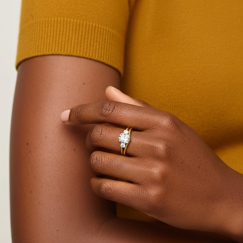 Classic Round Cut Bridal Set