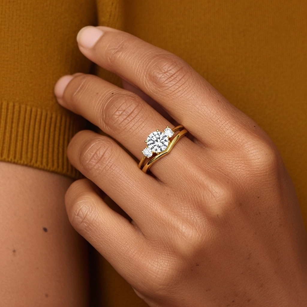 Classic Round Cut Bridal Set