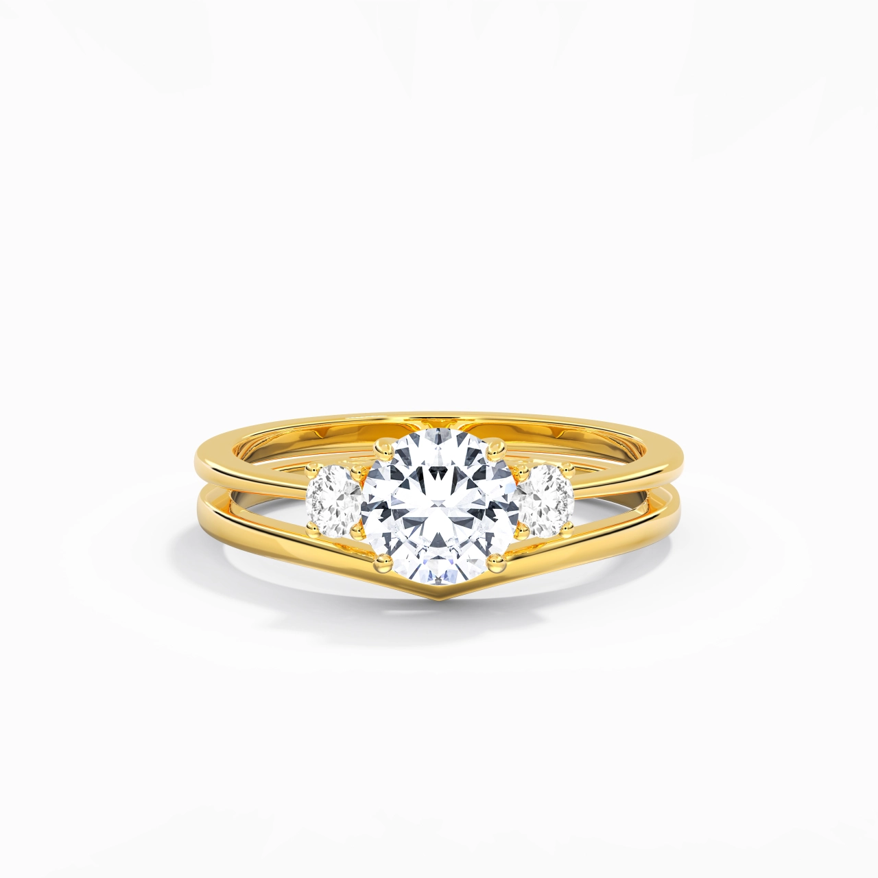 Classic Round Cut Bridal Set