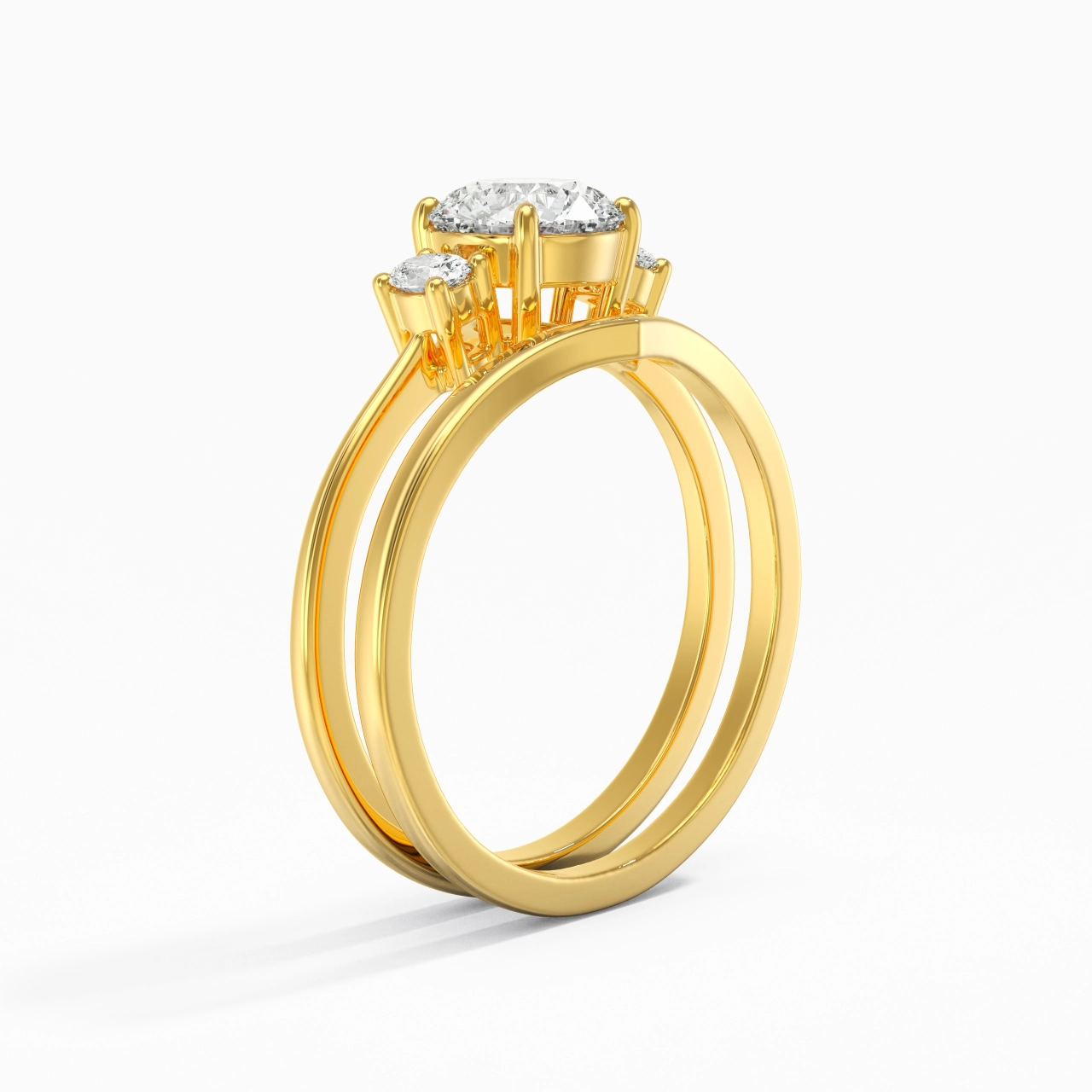 Classic Round Cut Bridal Set