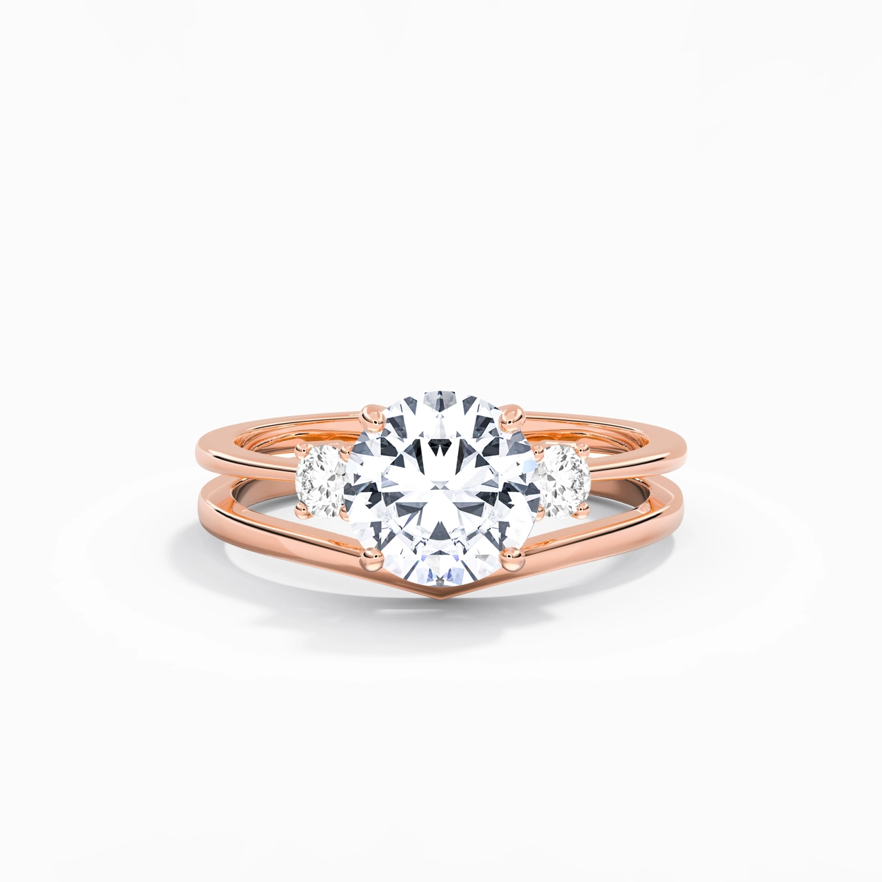 Classic Round Cut Bridal Set
