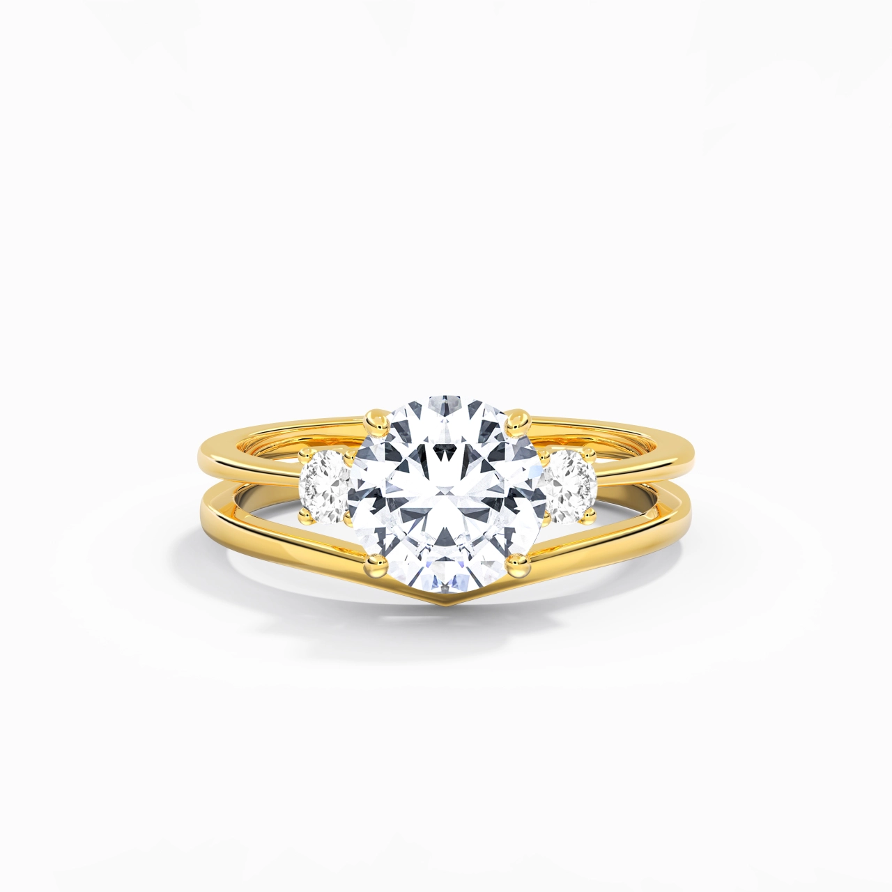 Classic Round Cut Bridal Set
