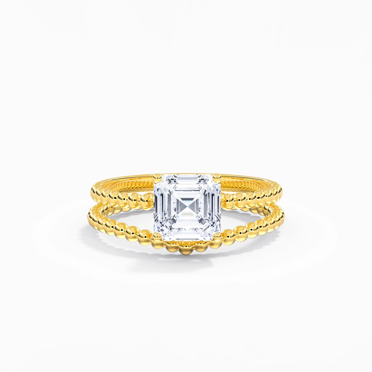 1.50ct Moissanite Wedding Ring Set 14K Gold