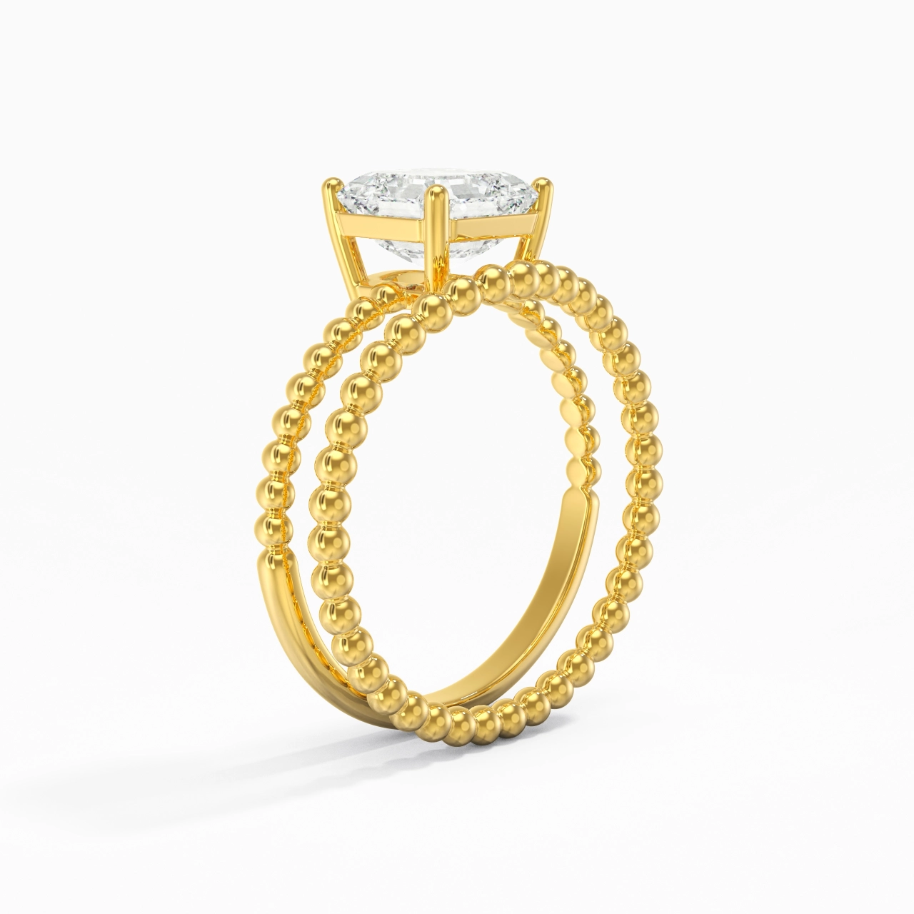 1.50ct Moissanite Wedding Ring Set 14K Gold