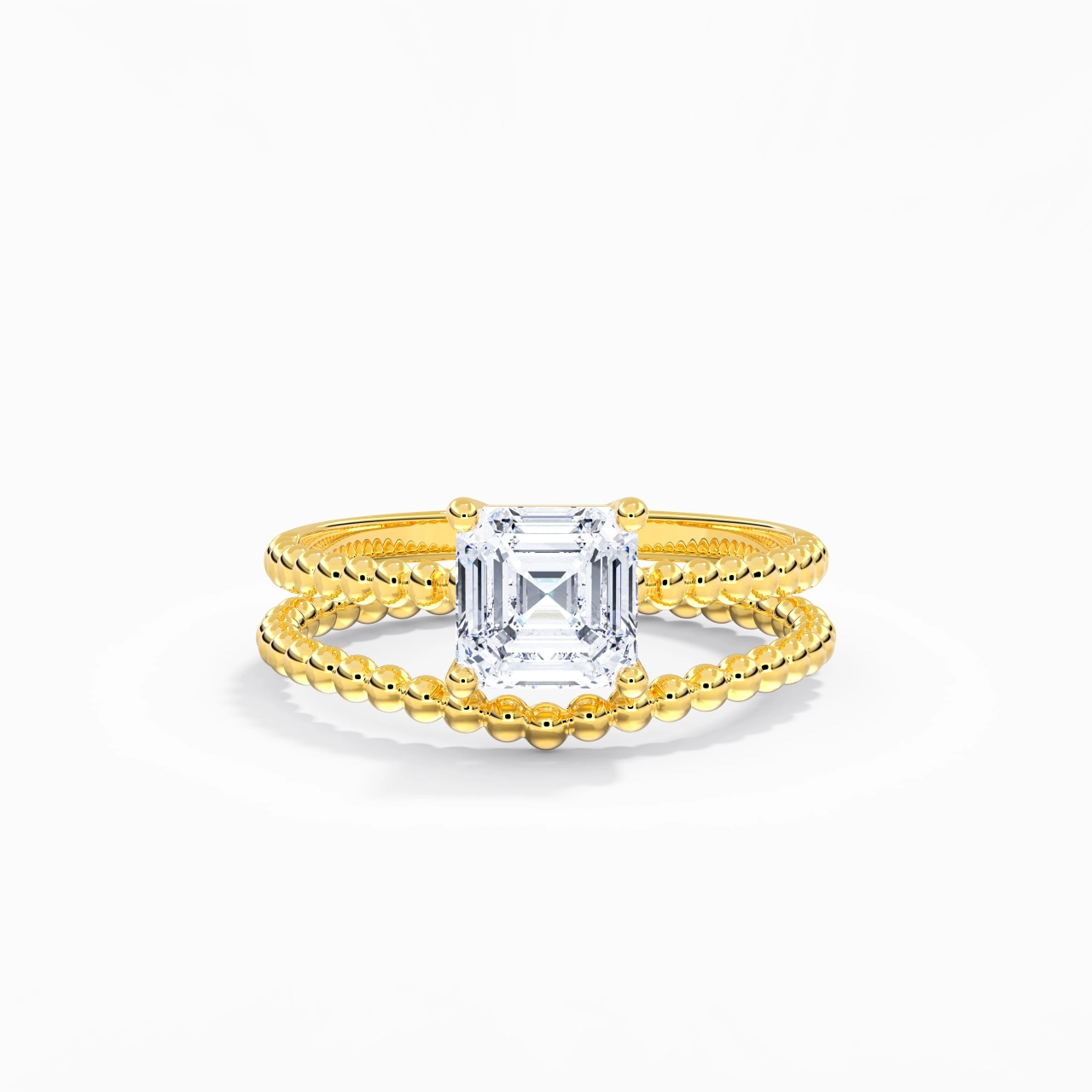 1.00ct Moissanite Wedding Ring Set 14K Gold