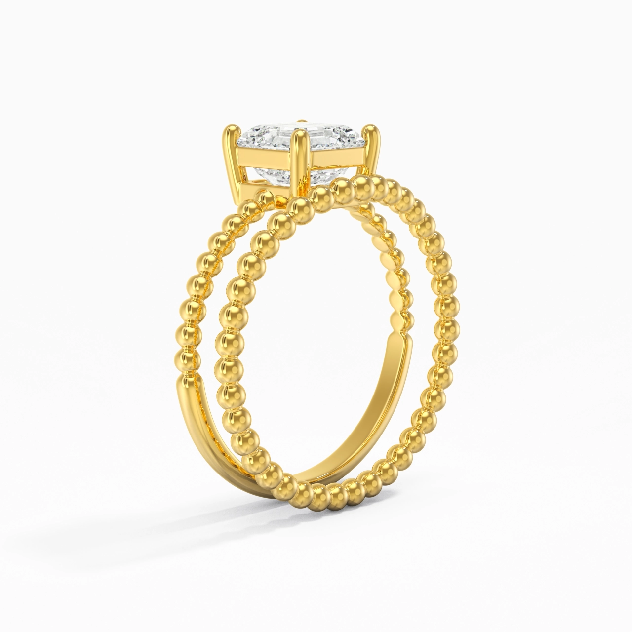 1.00ct Moissanite Wedding Ring Set 14K Gold