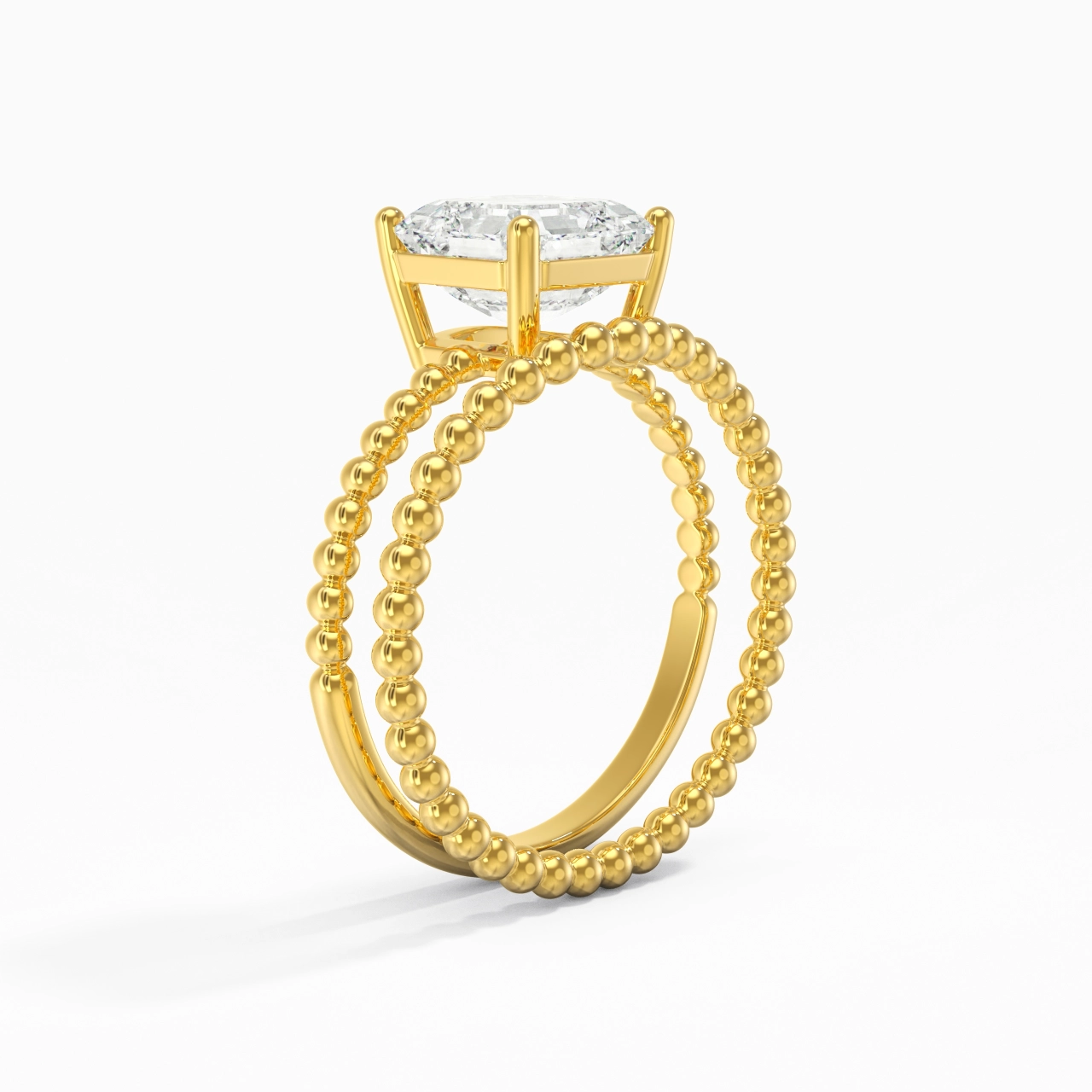 2.00ct Moissanite Wedding Ring Set 14K Gold