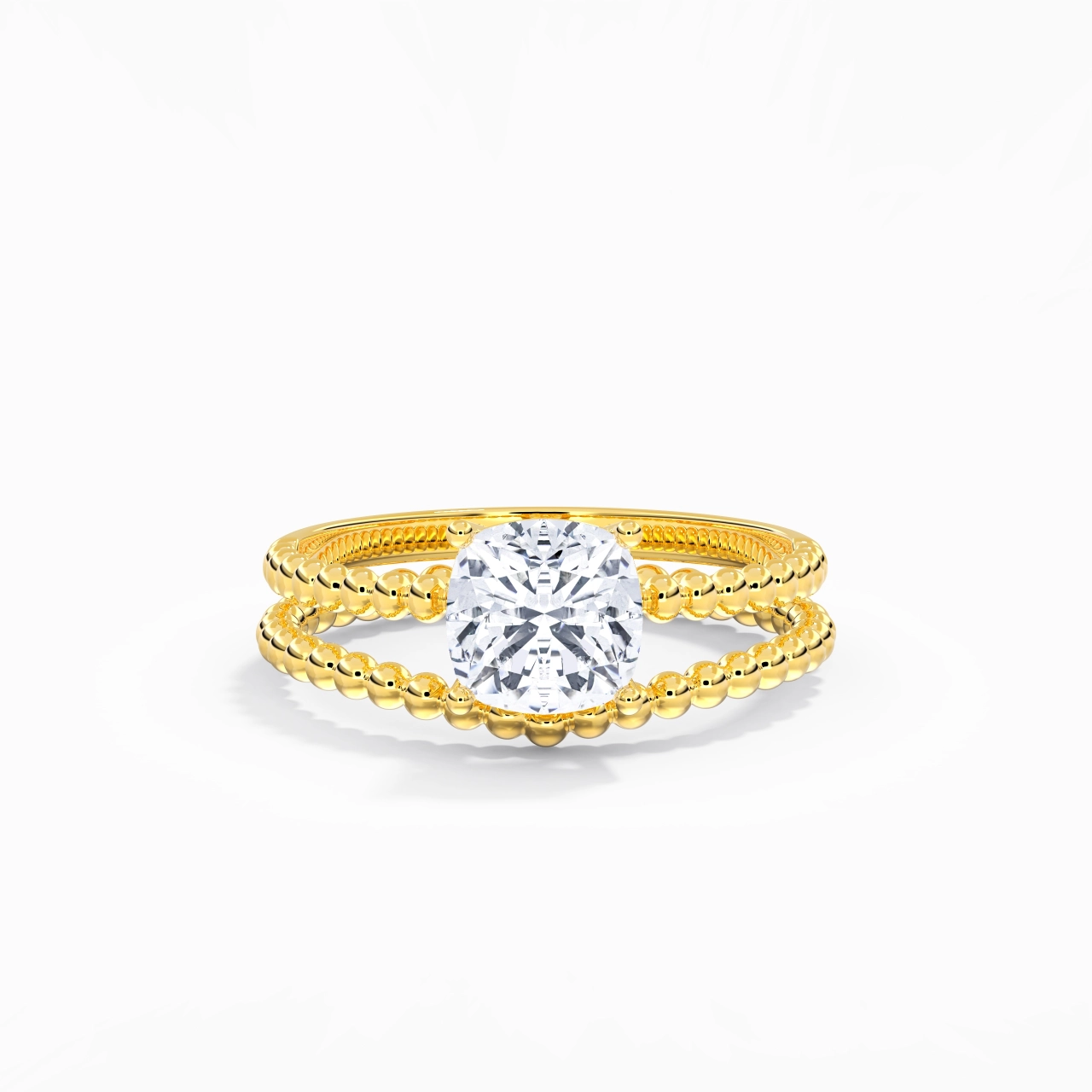 1.50ct Moissanite Wedding Ring Set 14K Gold