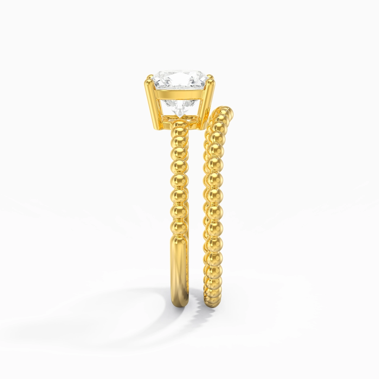 1.50ct Moissanite Wedding Ring Set 14K Gold