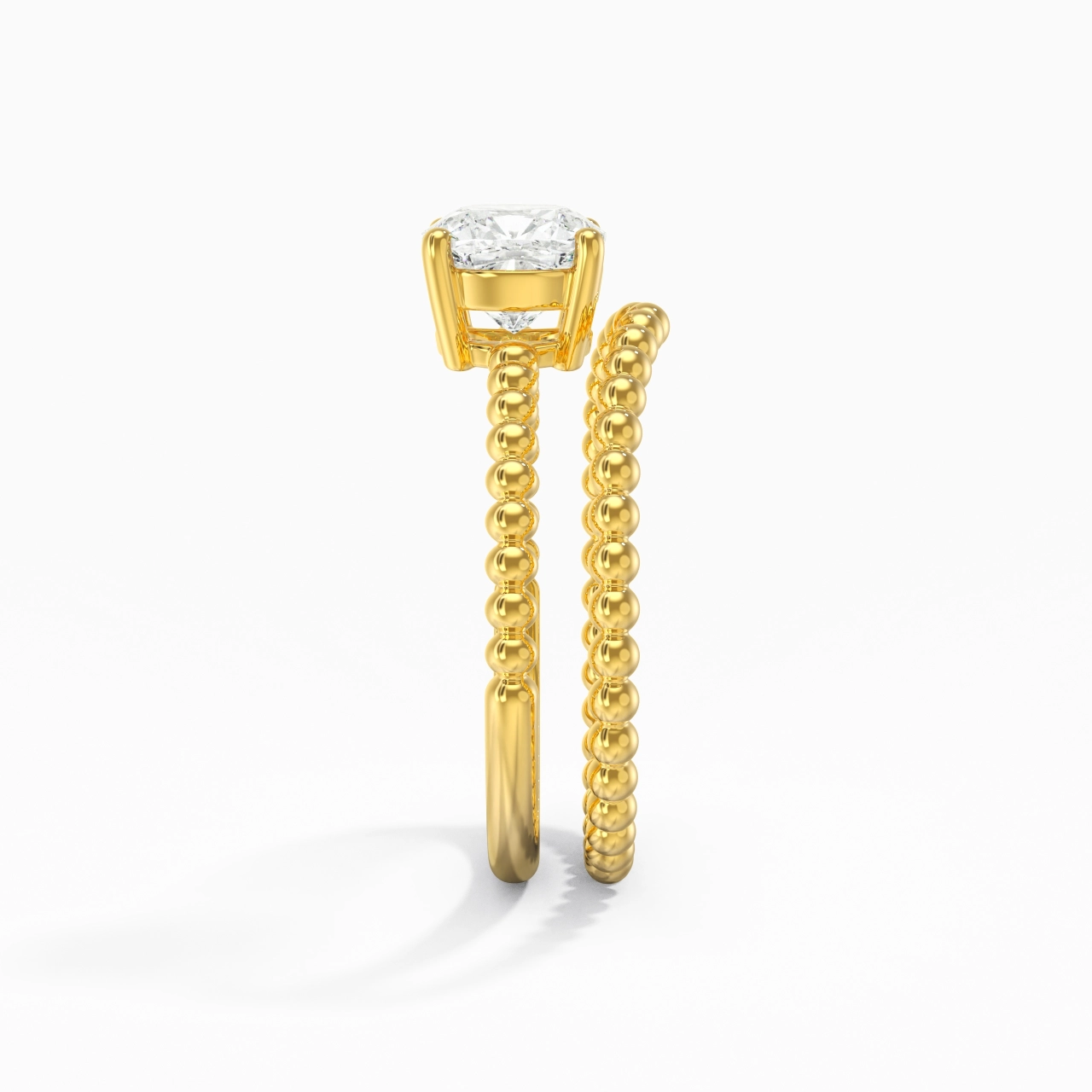 1.00ct Moissanite Wedding Ring Set 14K Gold