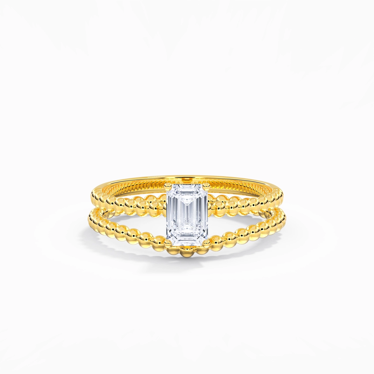 0.80ct Moissanite Wedding Ring Set 14K Gold