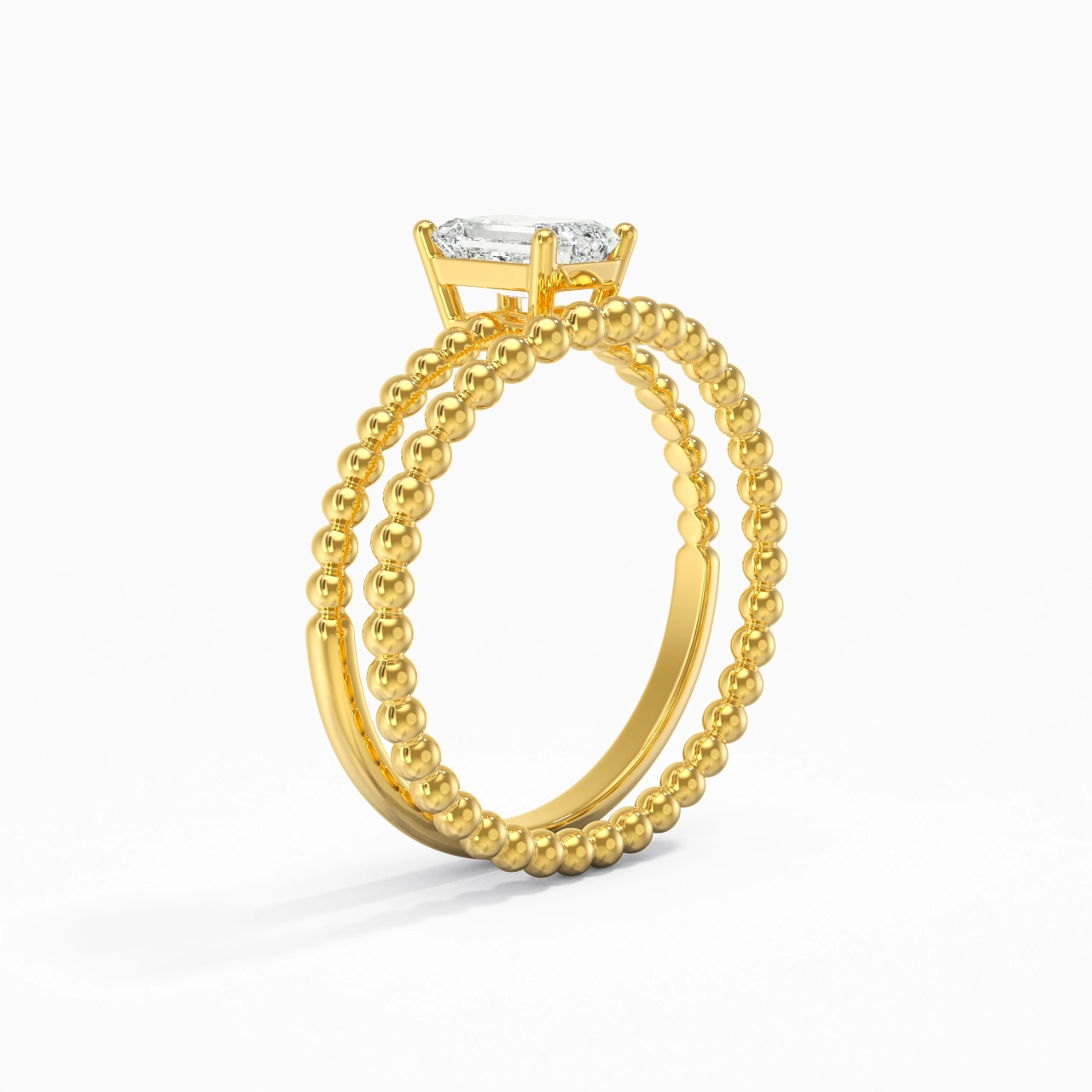 0.80ct Moissanite Wedding Ring Set 14K Gold