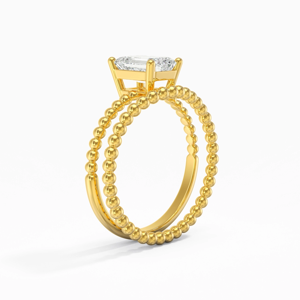 1.00ct Moissanite Wedding Ring Set 14K Gold