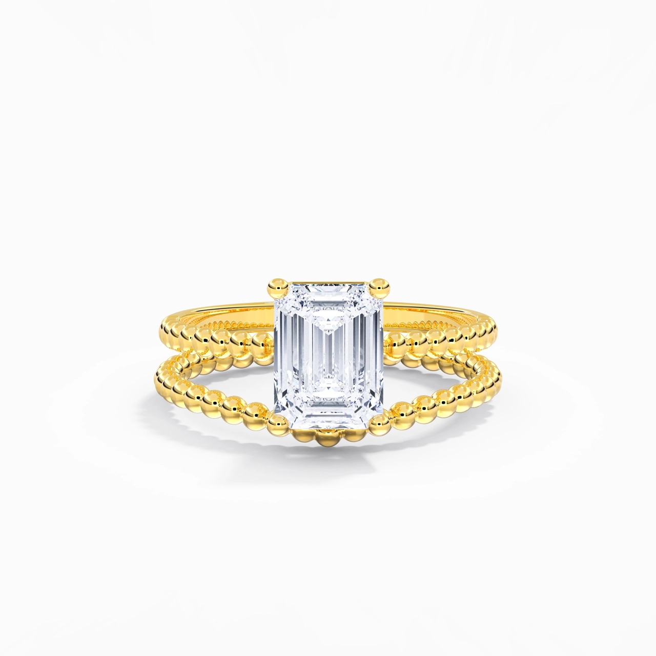 2.00ct Moissanite Wedding Ring Set 14K Gold