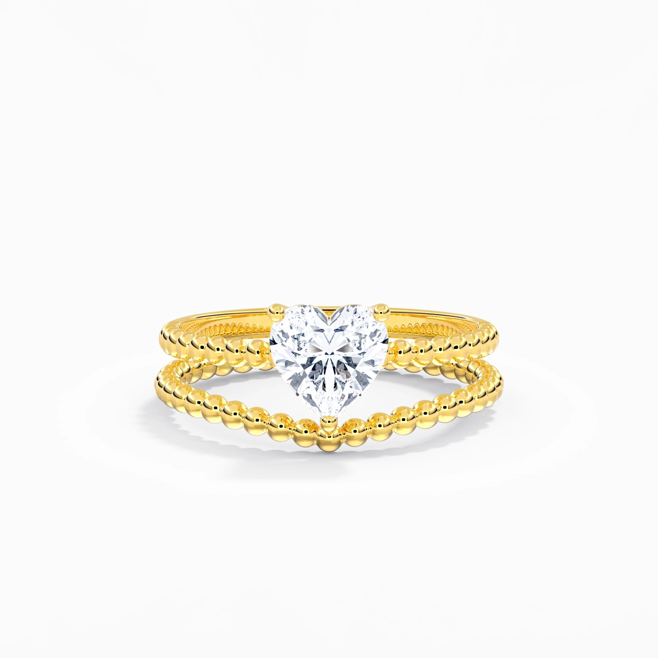 1.00ct Moissanite Wedding Ring Set 14K Gold