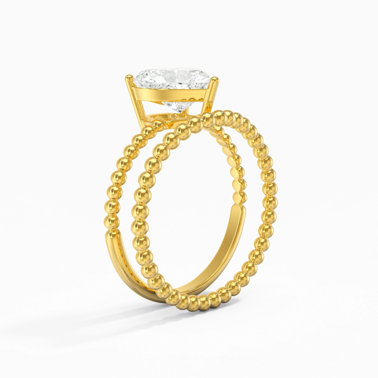 2.00ct Moissanite Wedding Ring Set 14K Gold