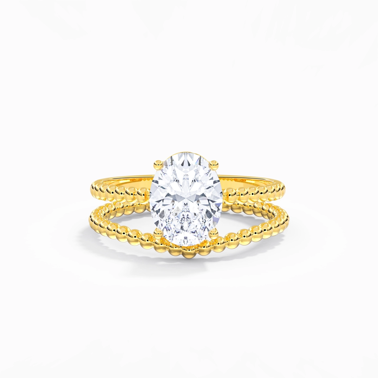 2.00ct Moissanite Wedding Ring Set 14K Gold