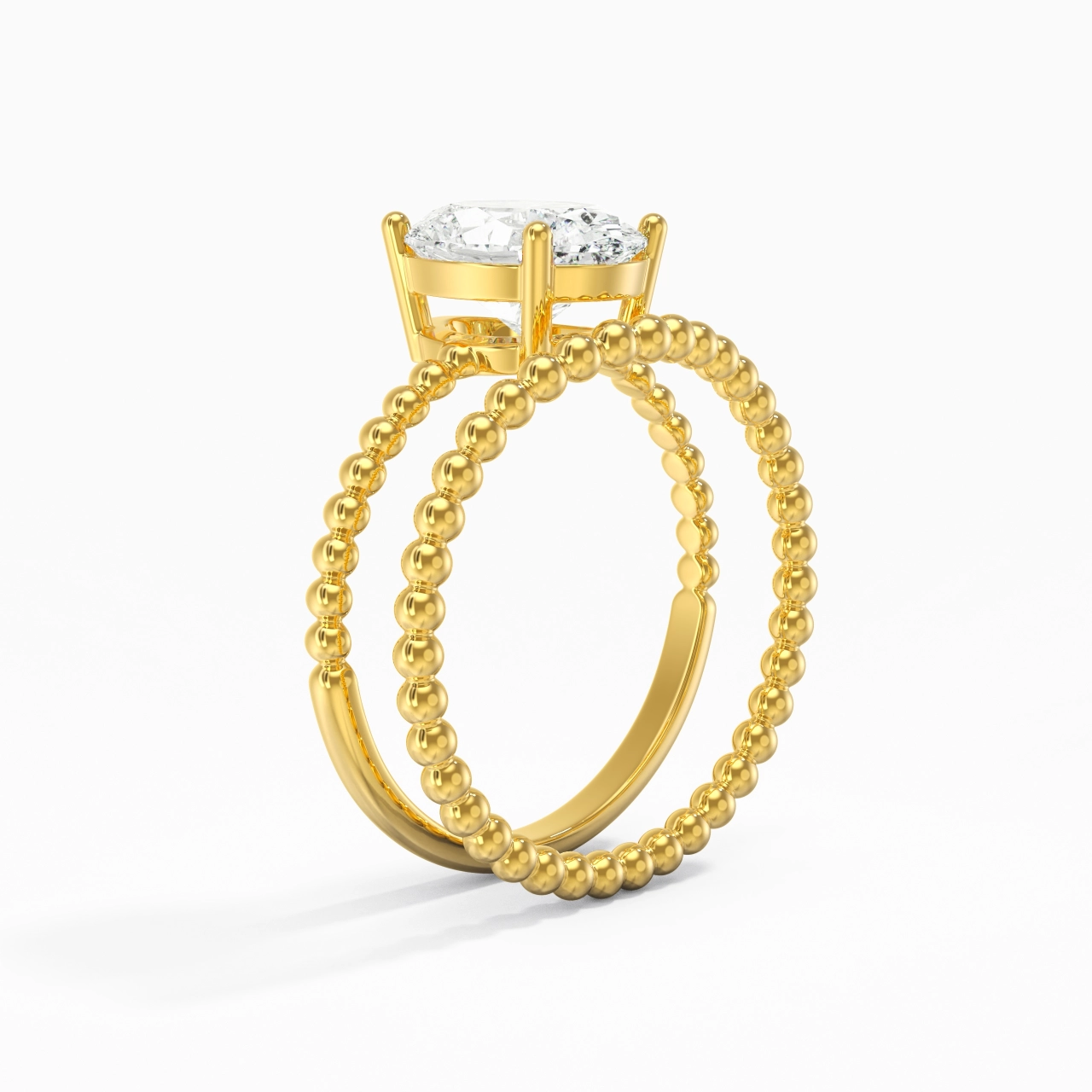 2.00ct Moissanite Wedding Ring Set 14K Gold