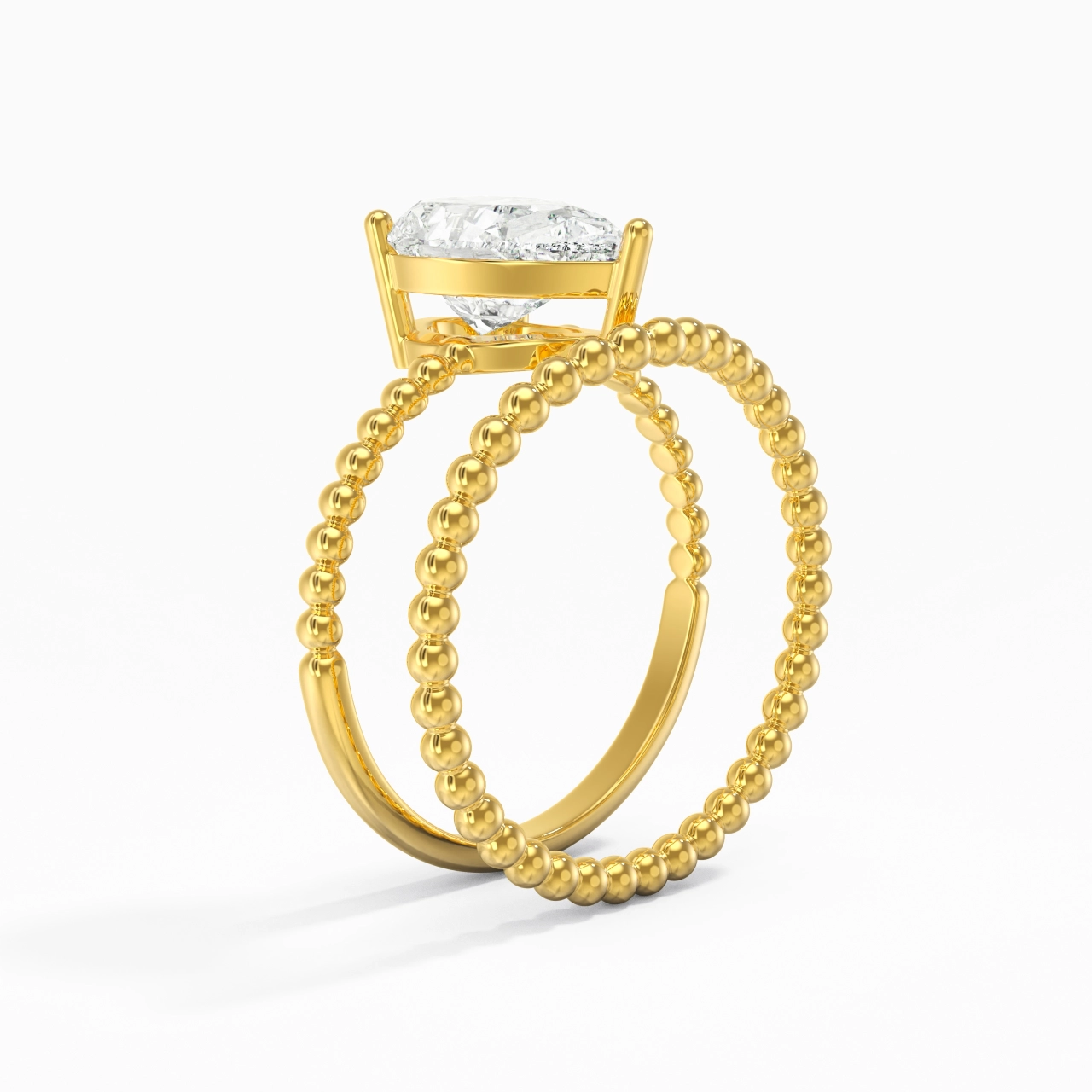 2.00ct Moissanite Wedding Ring Set 14K Gold