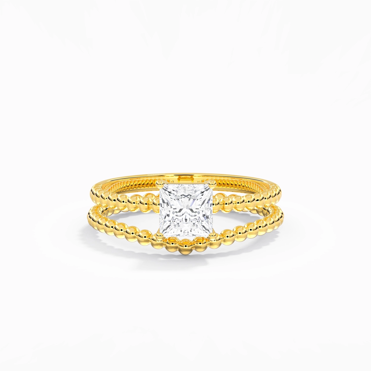 1.00ct Moissanite Wedding Ring Set 14K Gold