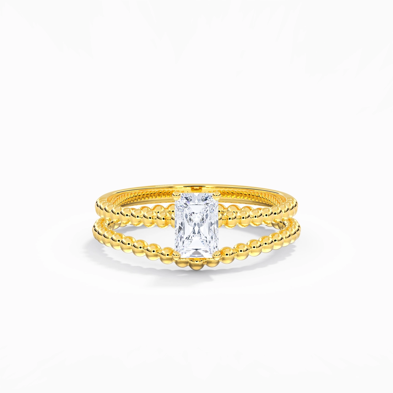 0.80ct Moissanite Wedding Ring Set 14K Gold