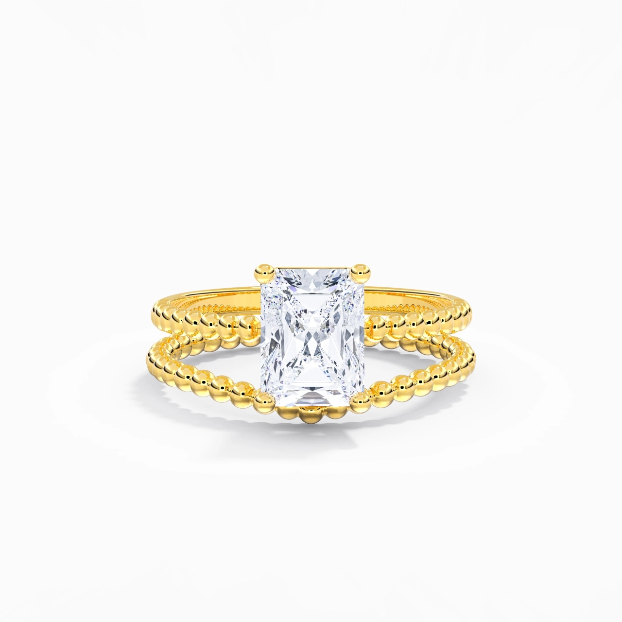 2.00ct Moissanite Wedding Ring Set 14K Gold