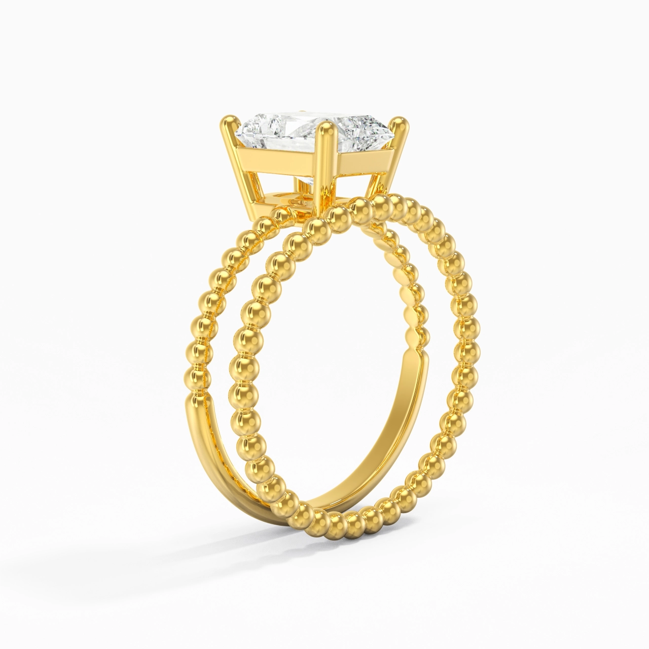 2.00ct Moissanite Wedding Ring Set 14K Gold