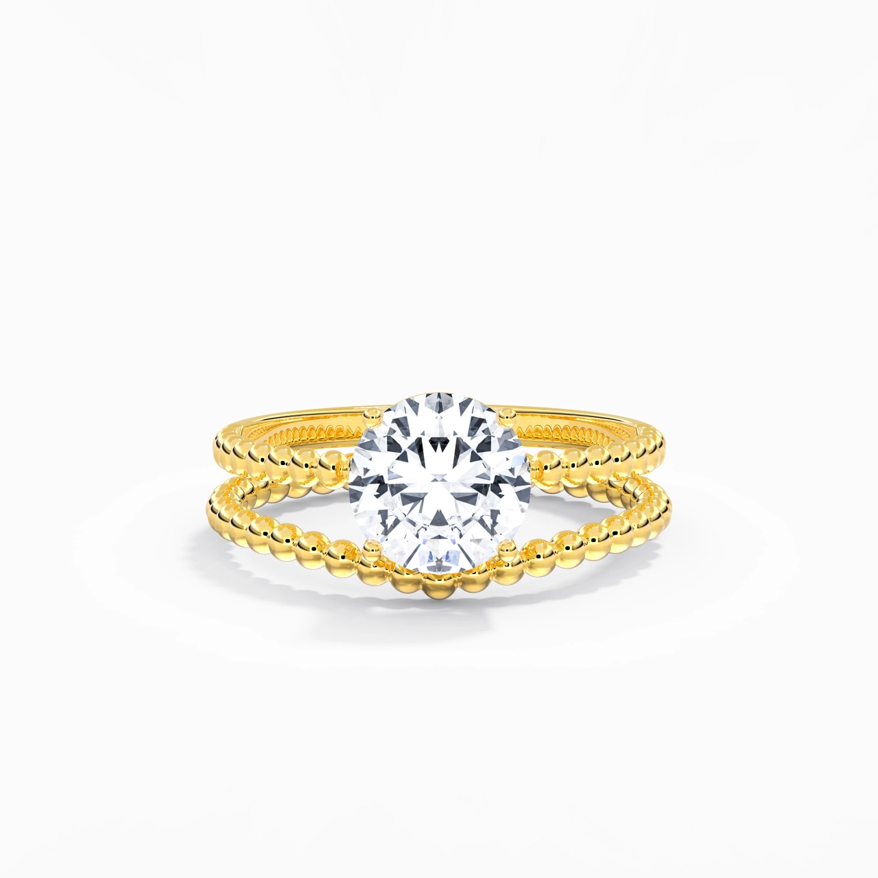 1.50ct Moissanite Wedding Ring Set 14K Gold