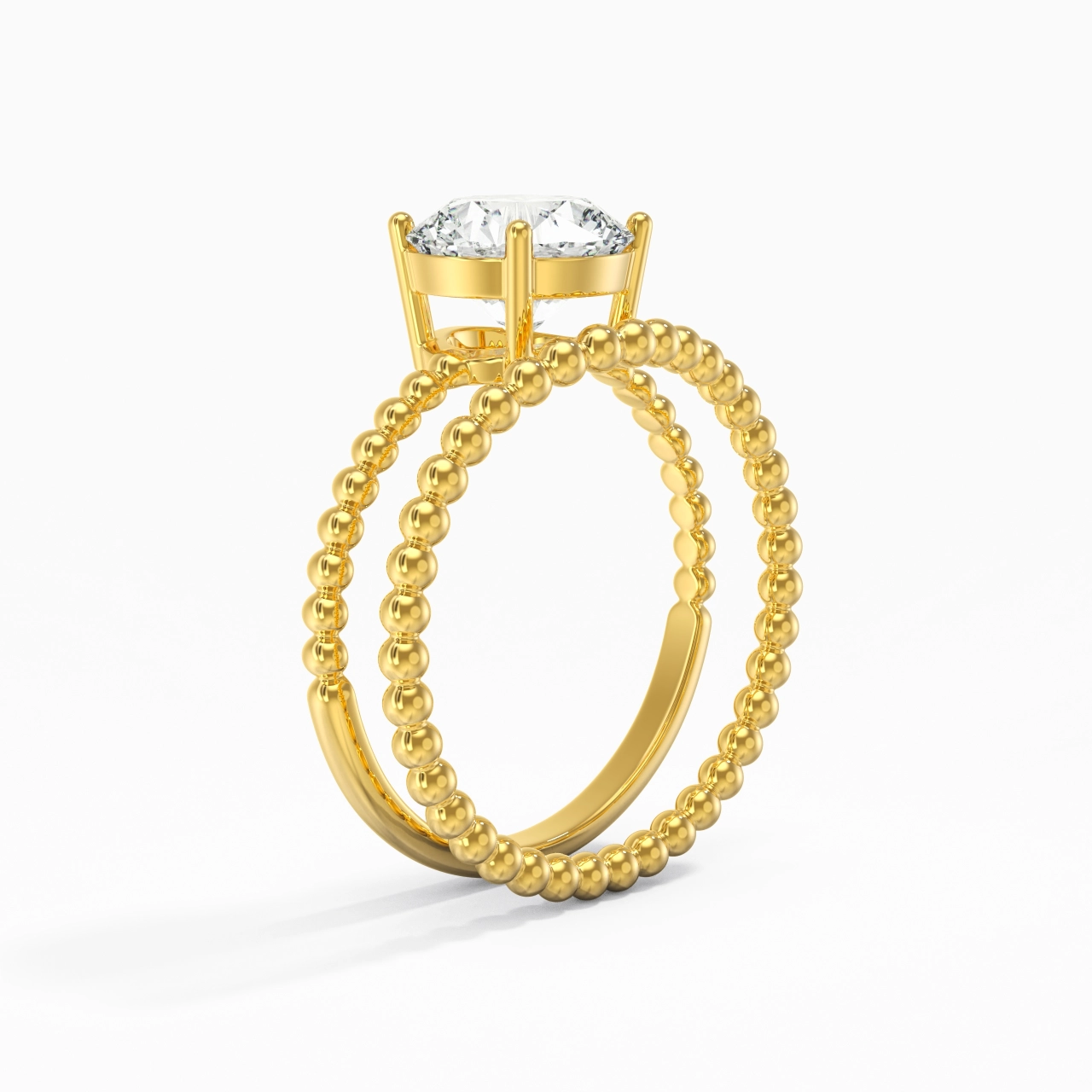 1.50ct Moissanite Wedding Ring Set 14K Gold