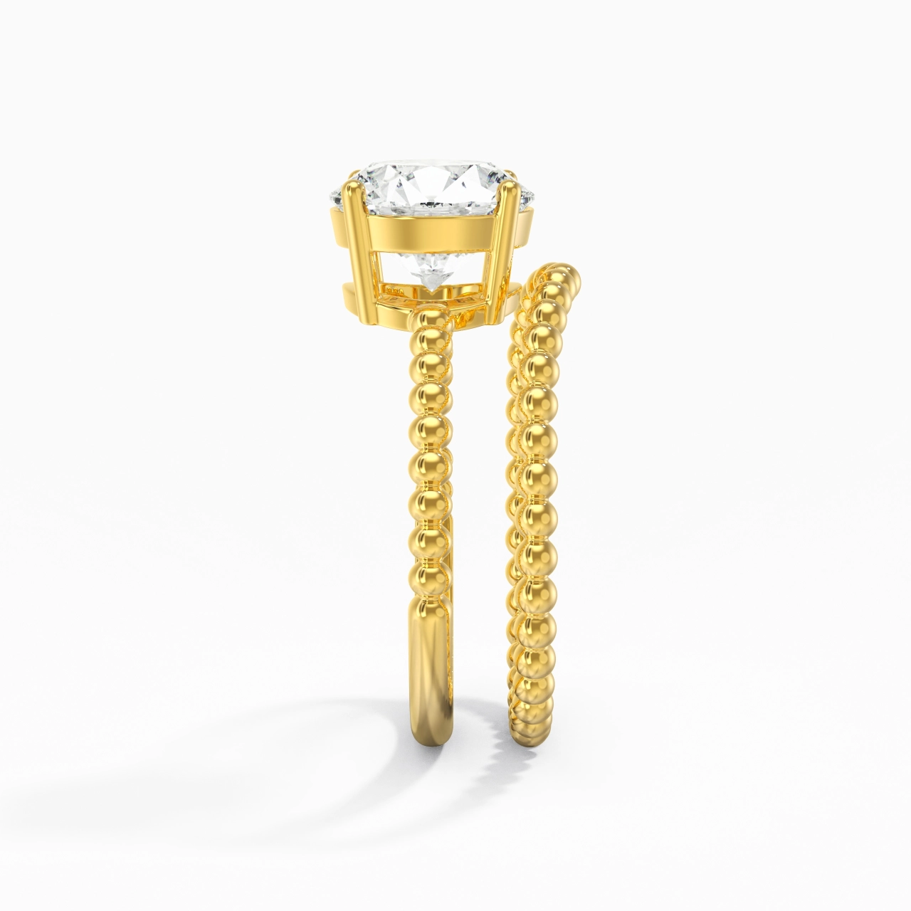 2.00ct Moissanite Wedding Ring Set 14K Gold
