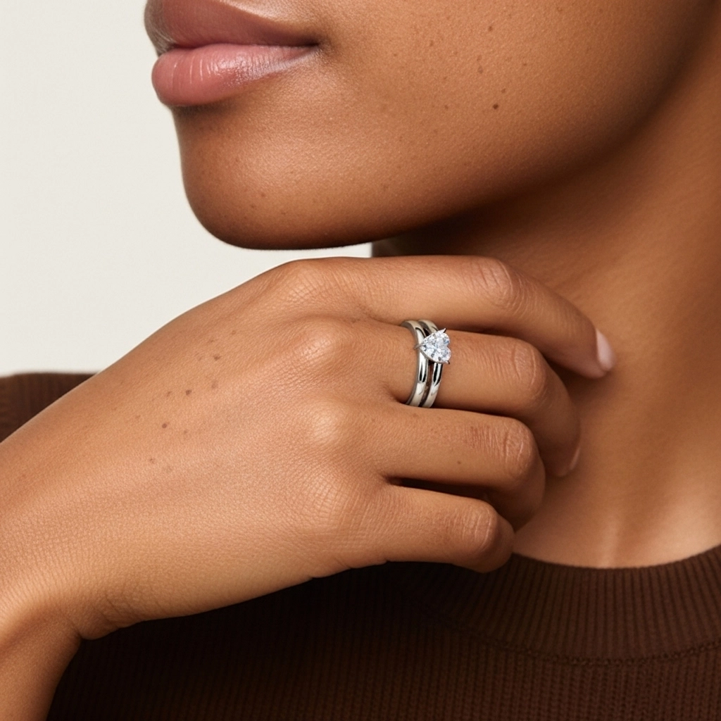 Plated Simple Bridal Set