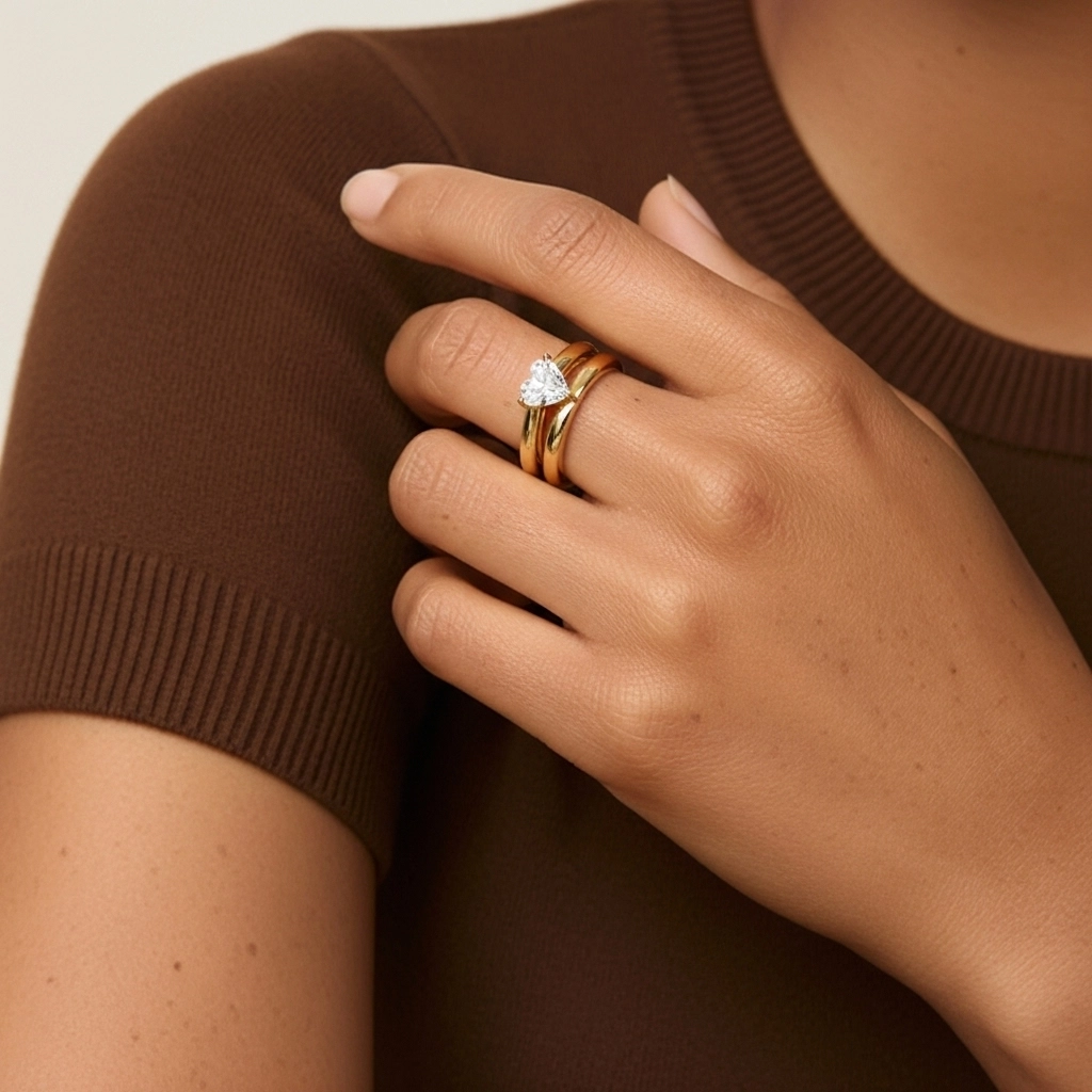 Plated Simple Bridal Set