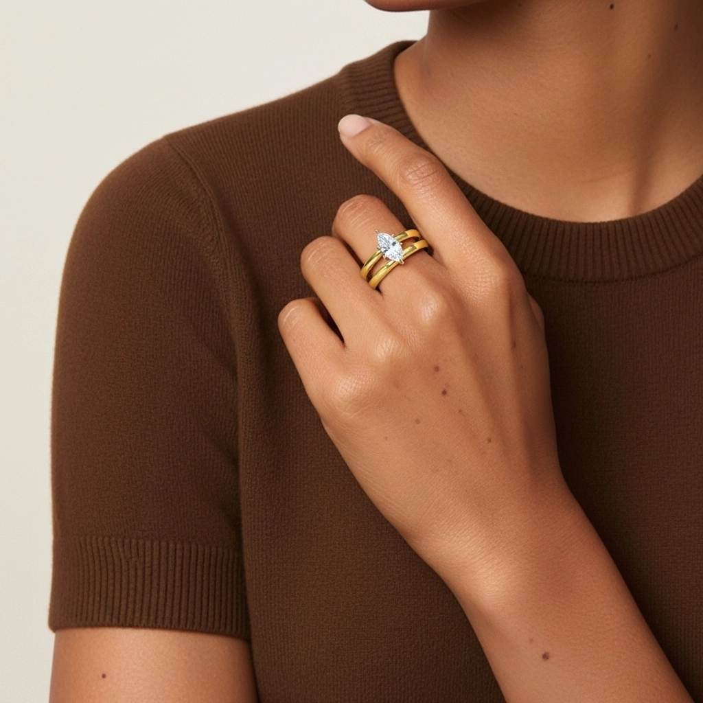 Plated Simple Bridal Set