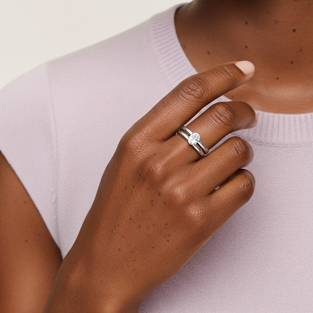 Plated Simple Bridal Set