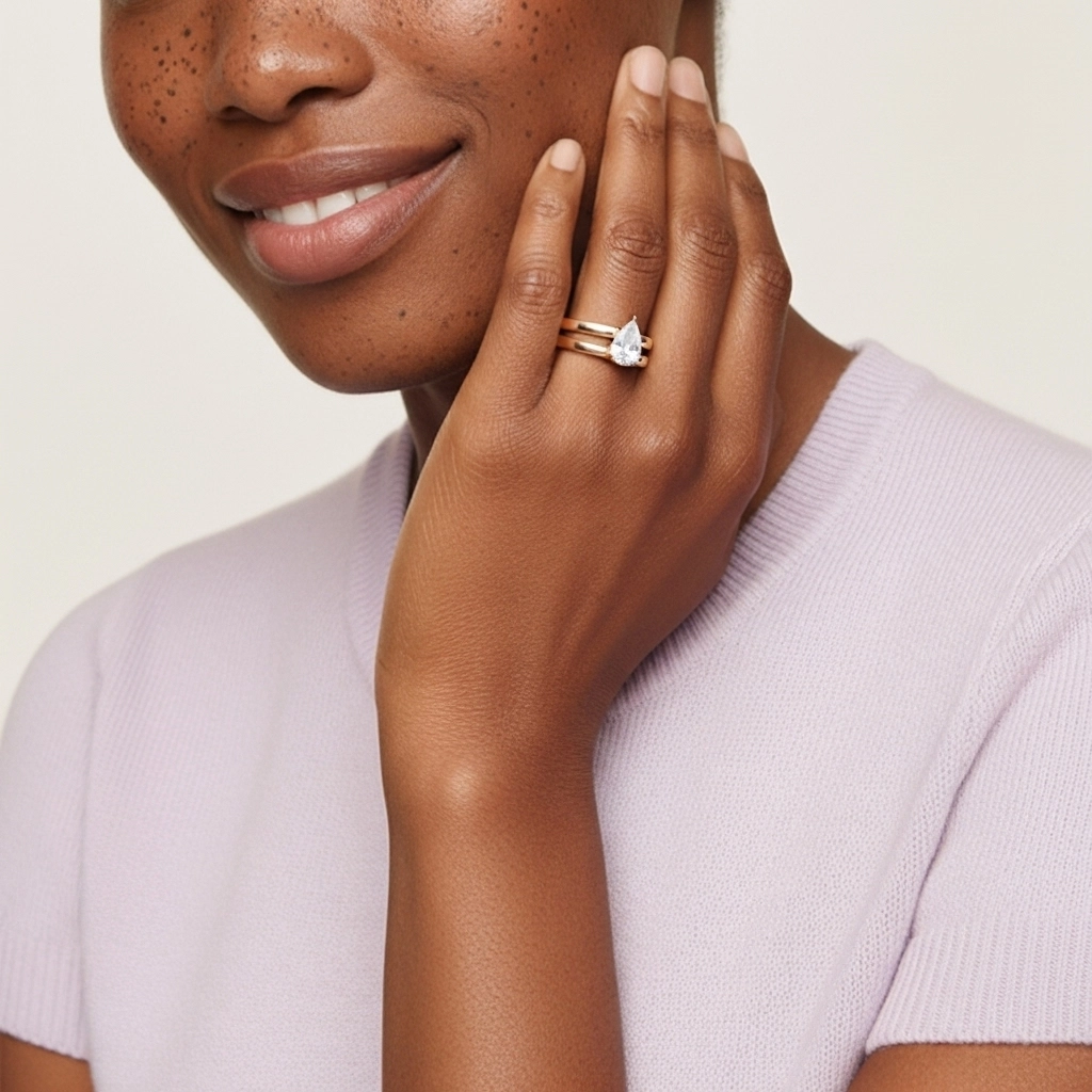 Plated Simple Bridal Set