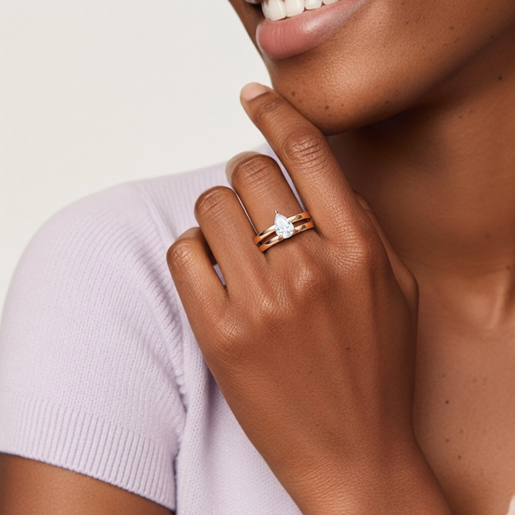 Plated Simple Bridal Set