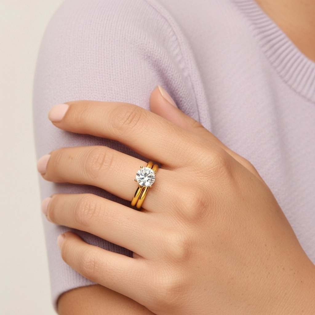 Plated Simple Bridal Set